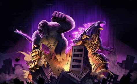 Godzilla X Kong Cool Poster Wallpaper, HD Movies 4K Wallpapers, Images ...
