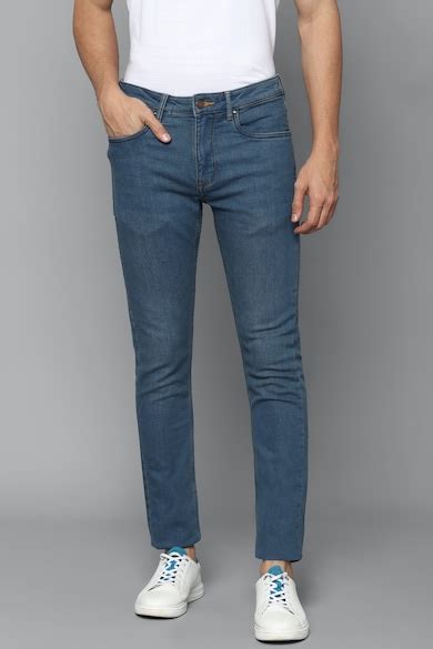 Buy Men Blue Mid Super Slim Fit Jeans Online - 709609 | Louis Philippe