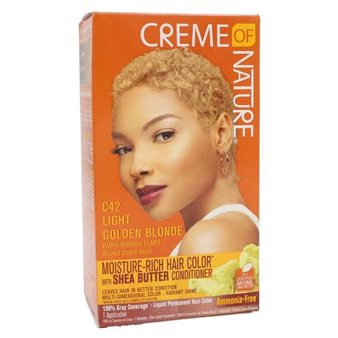 Creme Of Nature Liquid Hair Color Kit Light Golden Blonde, Pack of 1 - Walmart.com
