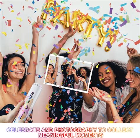 Confetti Cannon with 50PCS Balloons, 6Pack Party India | Ubuy