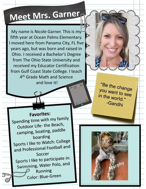 Mrs. Garner – Ocean Palms Elementary School