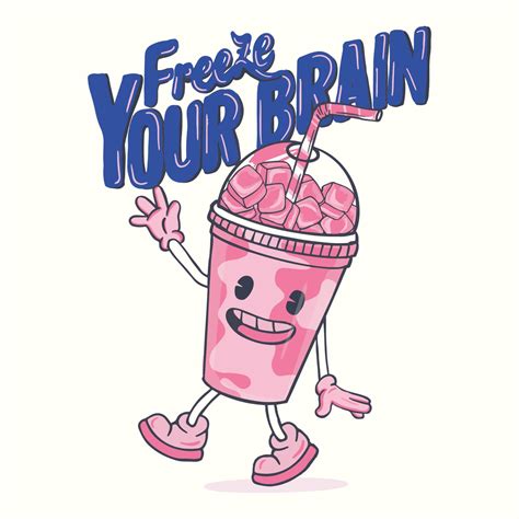 Slush Ice Cartoon vector icon isolated on white background. Freeze Your ...