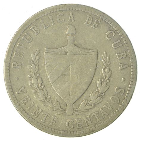 World Silver - 1916 Cuba 20 Centavos - Reduced S&H | Property Room