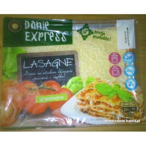Lasagne   Danie Express   kalorie, warto?ci od?ywcze, ile  