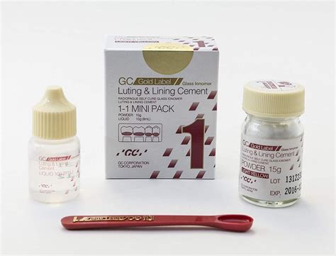 GC Corporation Gold Label Type 1 Glass Ionomer Luting and Lining Cement ...