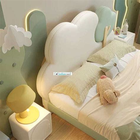 Cloudy Tree Upholstered Bed – Indian Nest