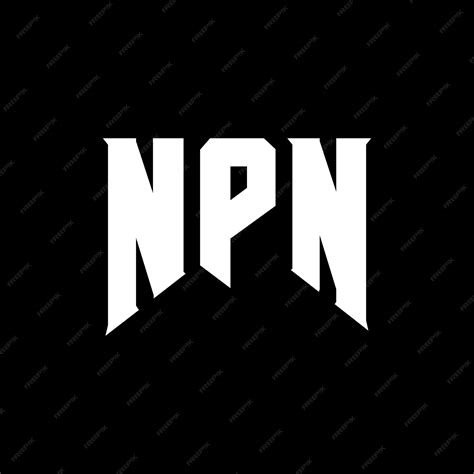 Npn letter logo design for technology company npn logo design black and ...