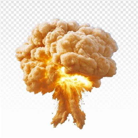 Psd and png explosion with flames and smoke isolated transparent ...