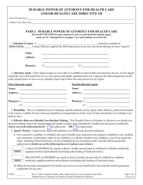 Free Printable Power Of Attorney Form Texas