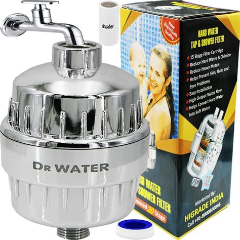 Dr. Water Hard Water Shower Filter Tap Filter - To Reduce Chlorine ...