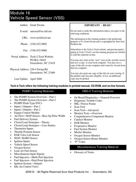 Image result for How Test Speed Sensor VSS