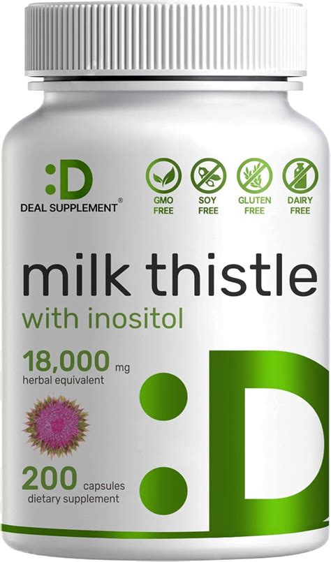 Eagleshine Vitamins Liver Support: Milk Thistle Capsules - 300mg ...