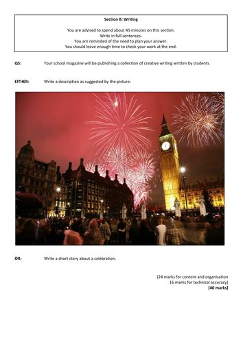 Language Paper 1 Question 5 Examples 的图像结果