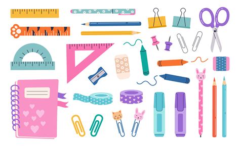 School Stationery Items 的图像结果