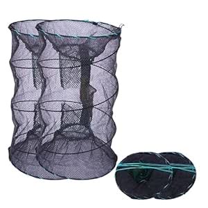 EASY BIG Portable Collapsible Crab Traps, Foldable Crabbing Nets for ...