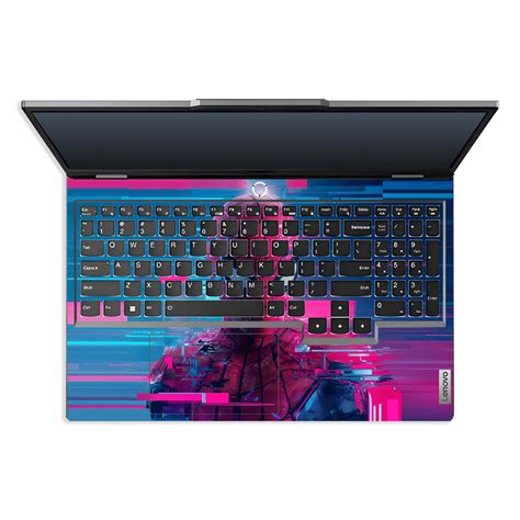 Glitch Spider Neon Web Lenovo LOQ 2024, 2025 Laptop Skin