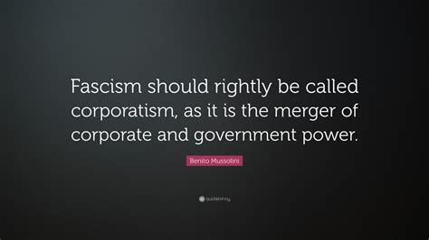 Mussolini Fascism Quote