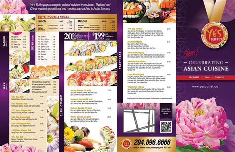 Menu for YES Buffet in Winnipeg, MB | Sirved