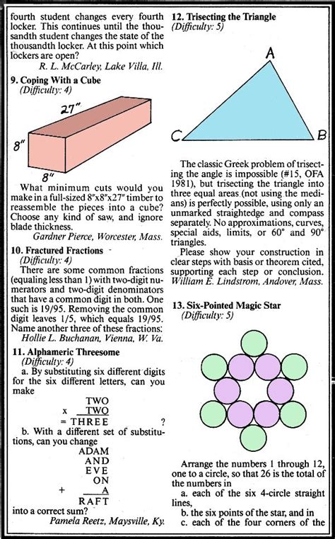 Image result for Mathematic Old Puzzles