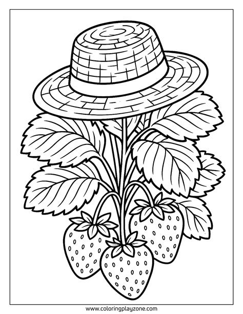 72 Free Printable Strawberry Coloring Pages for All Ages