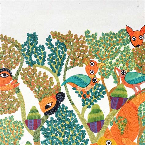 Adorning Artwork of Tribal Gond Art by Padma Shri Durgabai Vyam