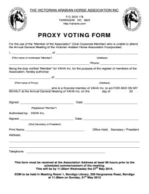 Example Proxy Voting Form 的图像结果