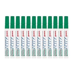 uni-ball PX20 Bullet Shaped Paint Marker | Green Ink, Pack of 12 ...