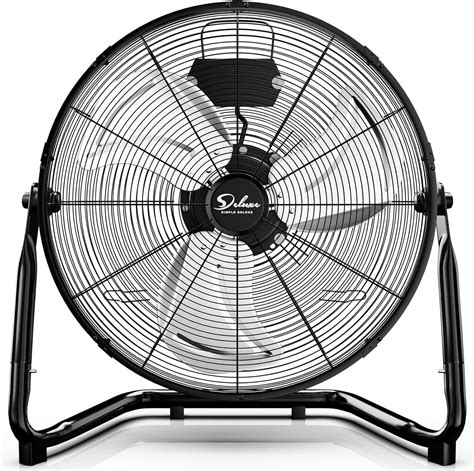 Amazon.com: Simple Deluxe Floor Fan, 3 Speed High Velocity Heavy Duty ...