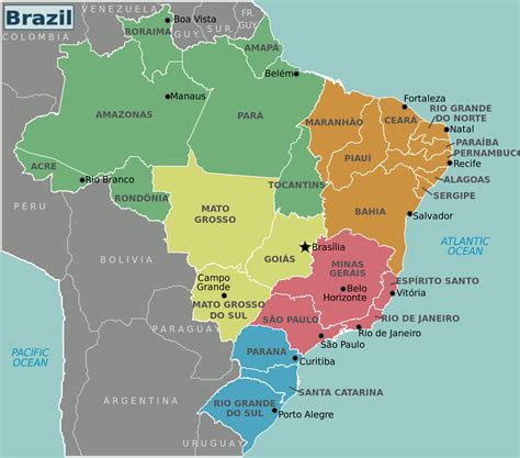 Map Of Brazil Map