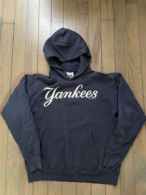 Unisex MLB Yankee Baseball Sweatshirt S Majestic Used vintage | eBay