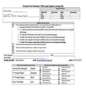 Fillable Online auburn wednet Terminal Park Elementary Fifth Grade ...