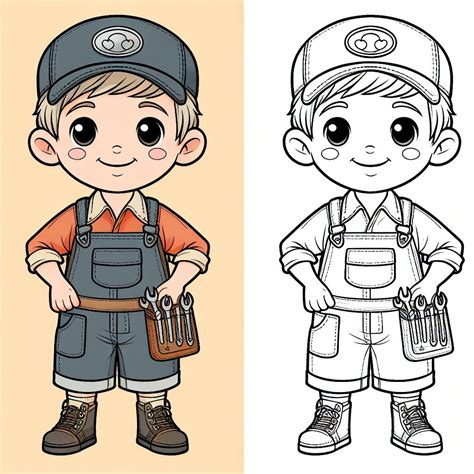Mechanic Coloring Pages 的图像结果