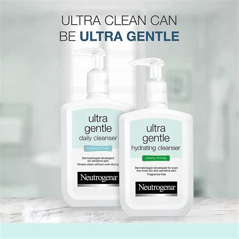 Neutrogena Ultra Gentle Hydrating Facial Cleanser - Non-Foaming, Oil ...