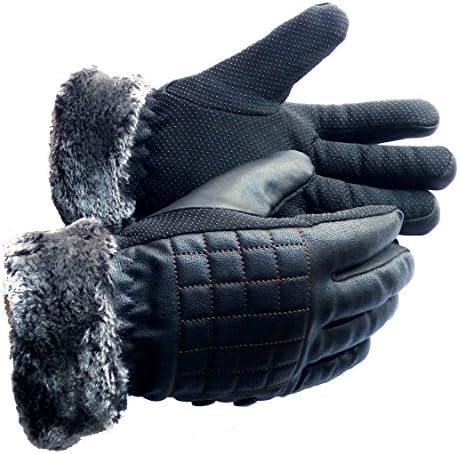 Alexvyan M Brown Warm Winter Riding Snow Proof Gloves Protective Gloves ...