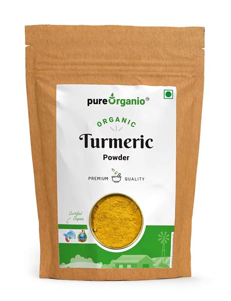Pure Organio Organic Turmeric Powder, Haldi Powder Organic, Ideal for ...