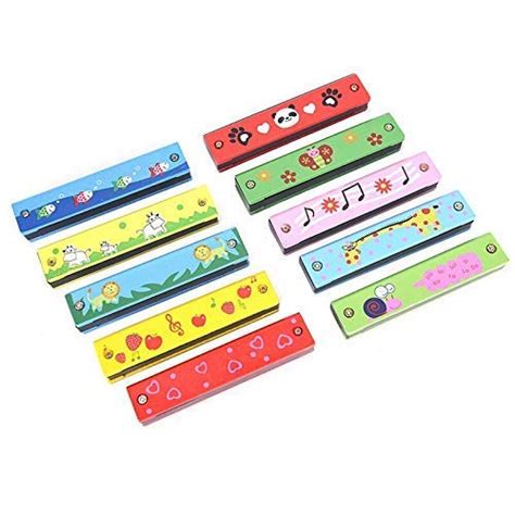 Buy TRU TOYS Wooden Harmonica Colorful Kids Musical Instruments Toys ...