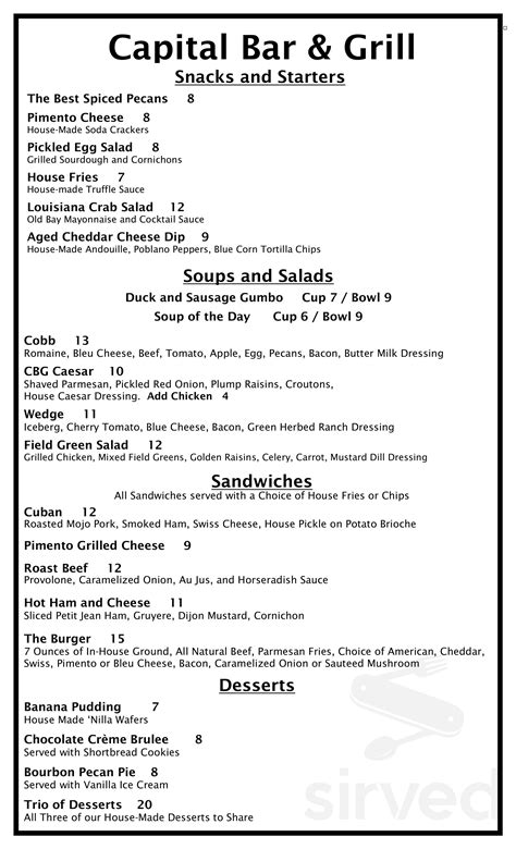 Capital Grill Lunch Menu