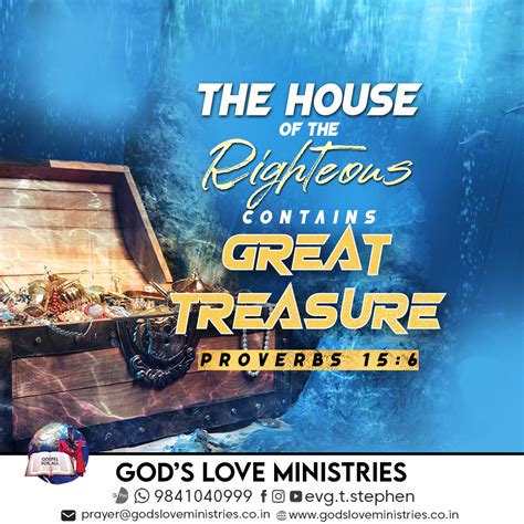 Proverbs 15:6 :: God's Love Ministries - Today's Promise