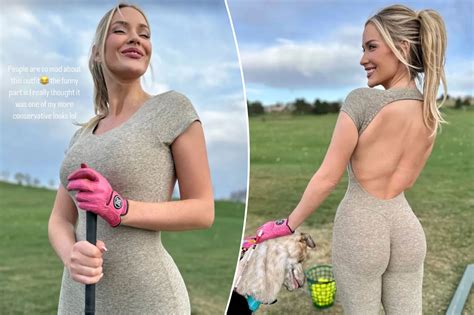 Paige Spiranac Commando Golf 的图像结果