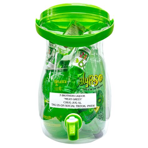 3 Brothers Liquor "Mean Green" Chug Jug XL Party Bucket - 3brothersliquor