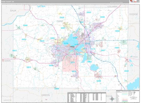 Map Of Dane County Wisconsin
