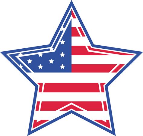 US flag star 17064013 Vector Art at Vecteezy