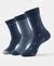 Buy Compact Cotton Crew Length Socks with StayFresh Treatment - Navy ...