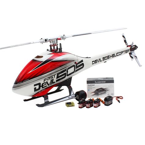 Alzrc devil 505 fast rc helicopter super combo with hobbywing 120a v4 ...