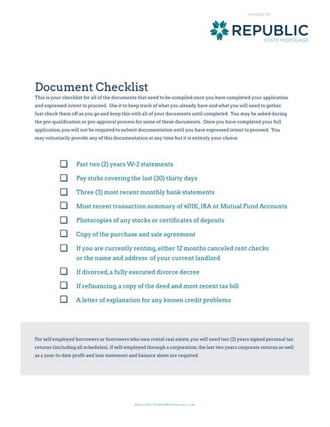 Document Checklist Example 的图像结果