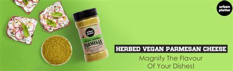 Urban Platter Herbed Vegan Parmesan Cheese Shaker Jar, 100g [Cheesy ...