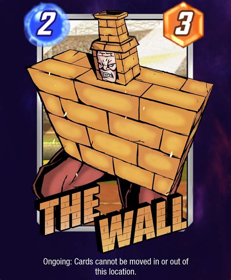 Tried making my own Marvel Snap card. Here's the Wall: : r/MarvelSnap