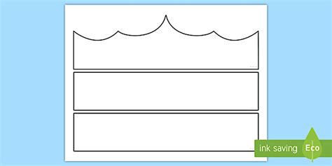 Blank Crown Template | Kindergarten Printable Craft Resource