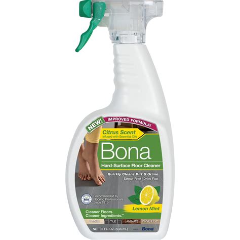 Bona Hard-Surface Floor Cleaner Spray, for Stone Tile Laminate and ...