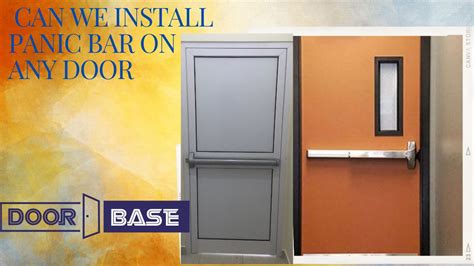 on which doors panic bar are installed